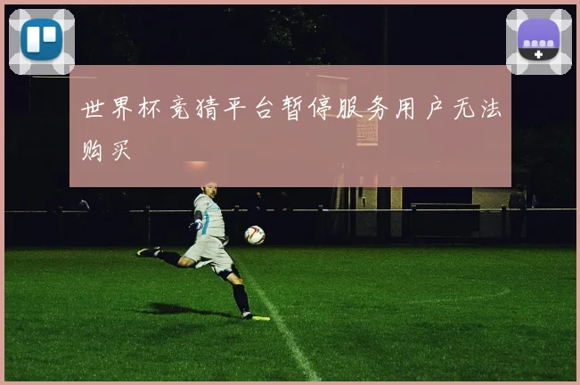 世界杯竞猜平台暂停服务用户无法购买